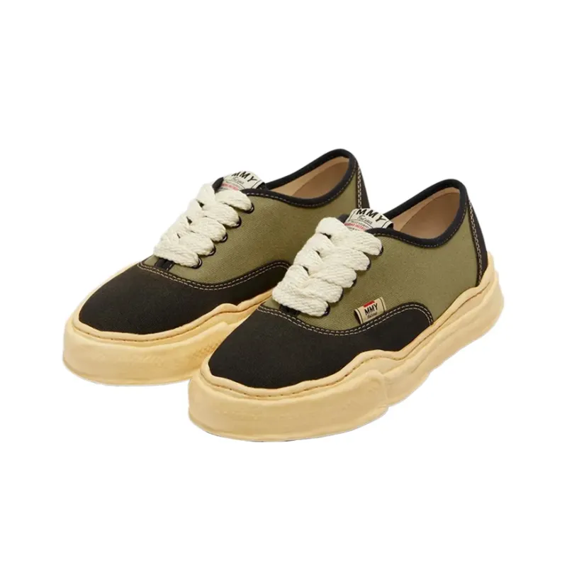 MIHARA YASUHIRO Baker Abrasion-Resistant Low-Top Skateboard Shoes Unisex Green-2