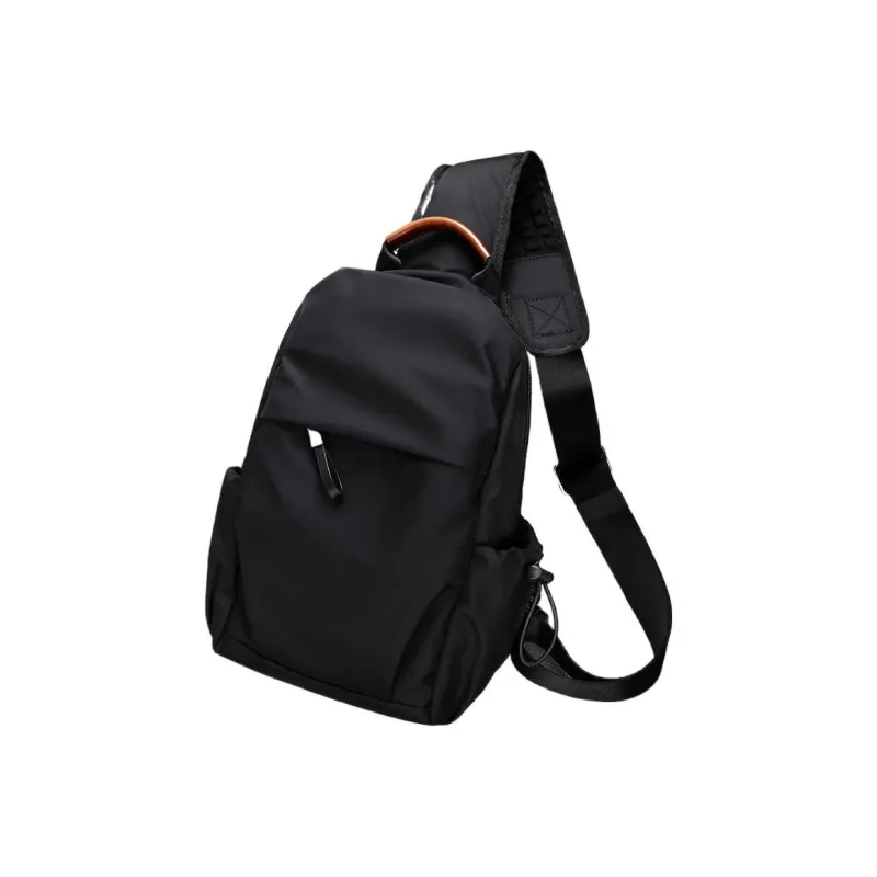 BJIAX Nylon Shoulder Bag Crossbody Bag Backpack Sling Bag Fanny Pack Medium Size Unisex Black-1
