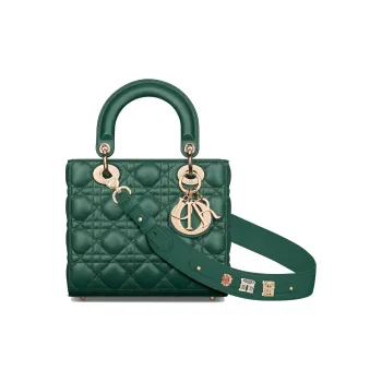 DIOR Lady DiorMy ABCDior Lambskin Lady Dior Bag, Shoulder Bag, Crossbody Bag, Handbag Small Size Women's Pine Green
