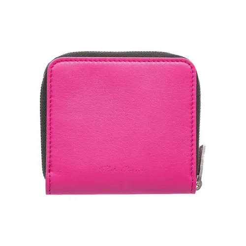 RICK OWENS/RO Cow Leather Wallet Women's Bright Pink
