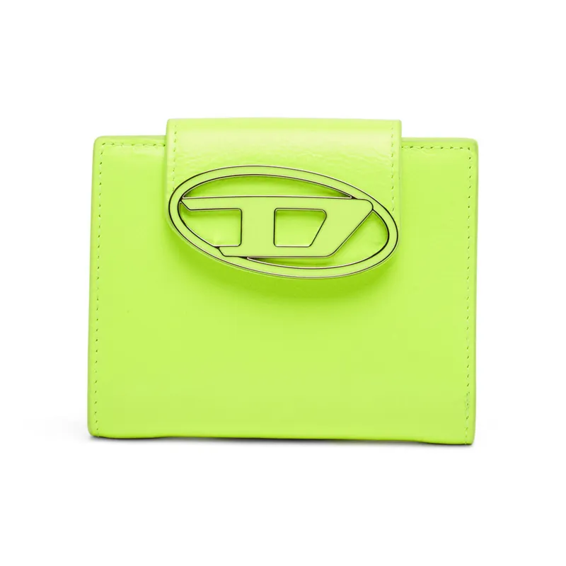 DIESEL Cow Leather Wallet Small Size Women's Yellow-0