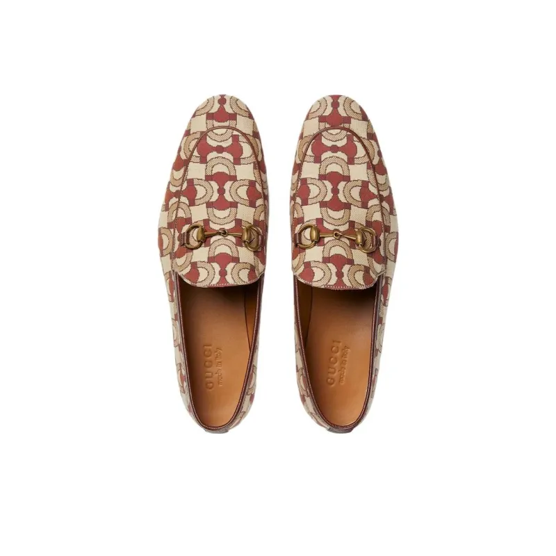 GUCCI Jordaan Loafers Men's Beige Orange-3