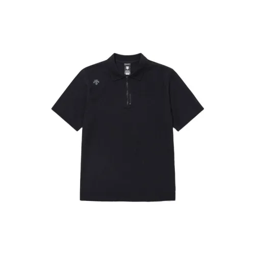 DESCENTE Polo Shirts Men Black