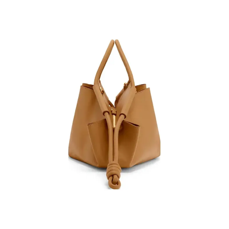 LOEWE Bright Nappa Cow Leather Dumpling Bag, Shoulder Bag, Crossbody Bag, Handbag Trumpets Women's Oak-3