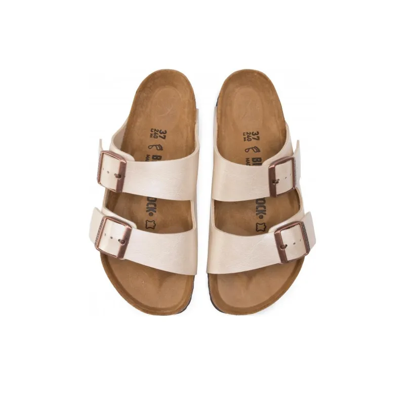 Birkenstock Arizona Slide Slippers 2.5cm Women's White-4