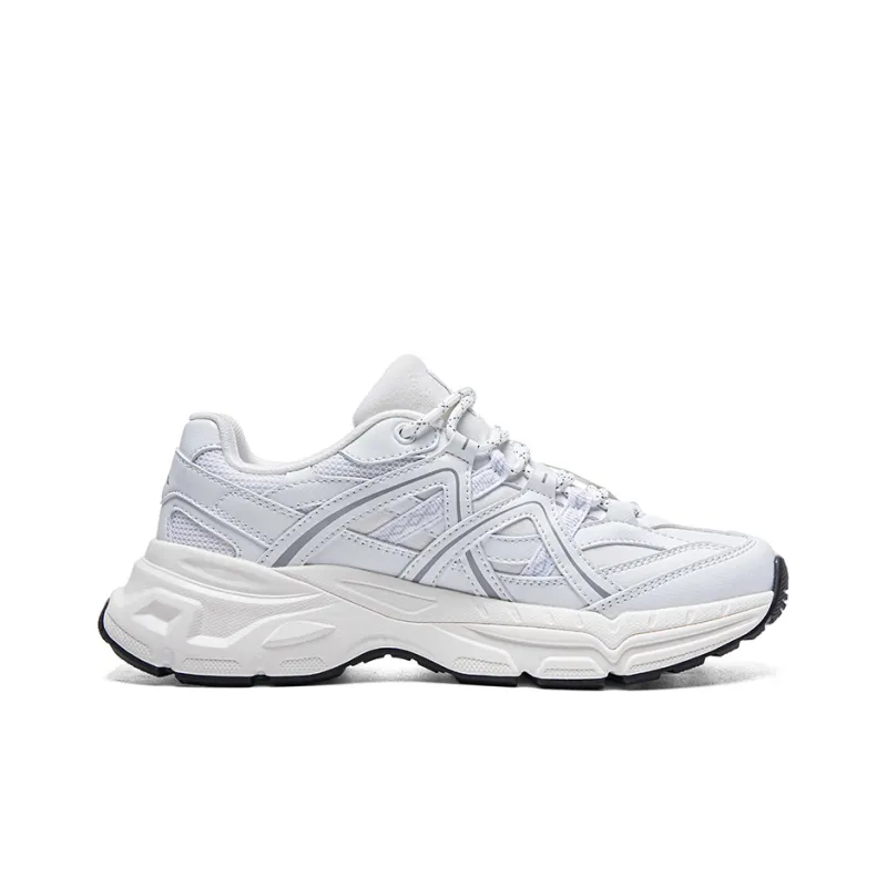 Kappa Venice Low Top Chunky Sneakers Unisex White Gray-1