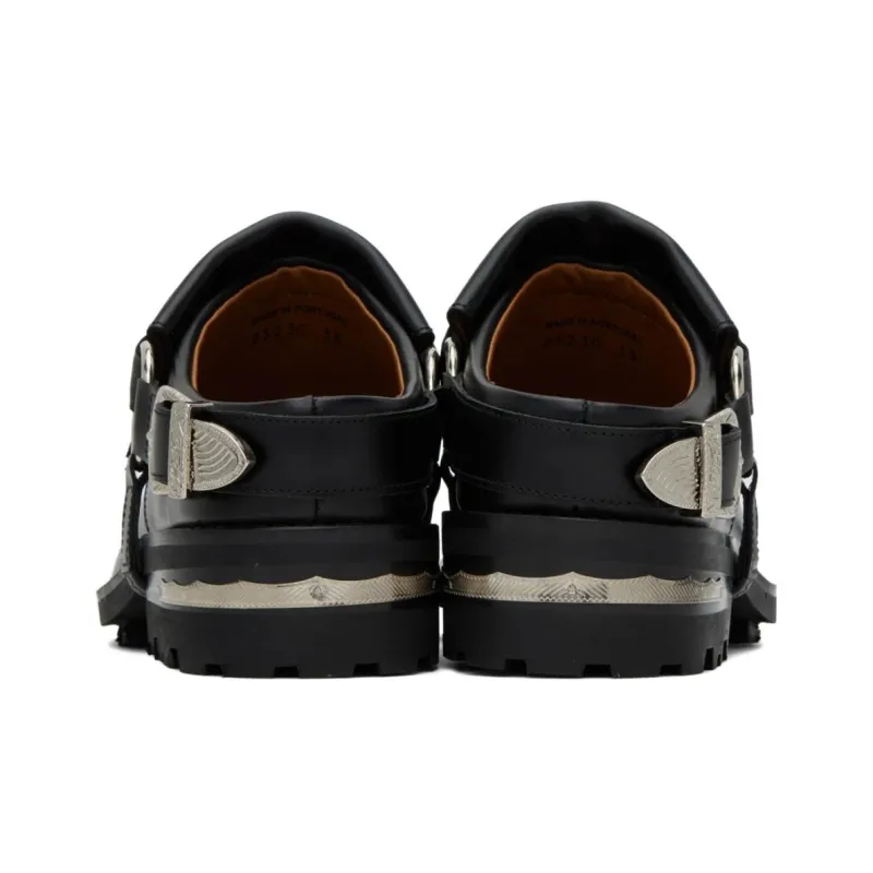 TOGA VIRILIS Studded 40mm Leather Loafers-3
