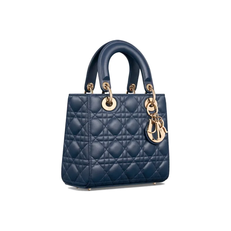 DIOR Lady DiorMy ABCDior Lambskin Shoulder Bag, Crossbody Bag, Handbag Trumpets Women's Deep Sea Blue-1
