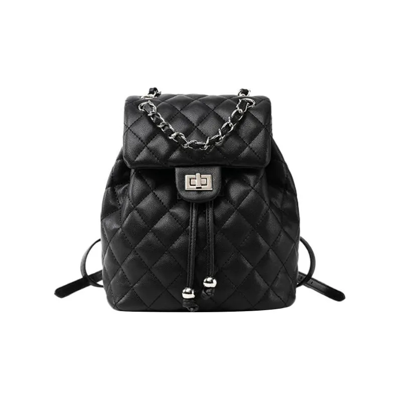 DAPHNE Cow Leather Backpack Women's Black-0