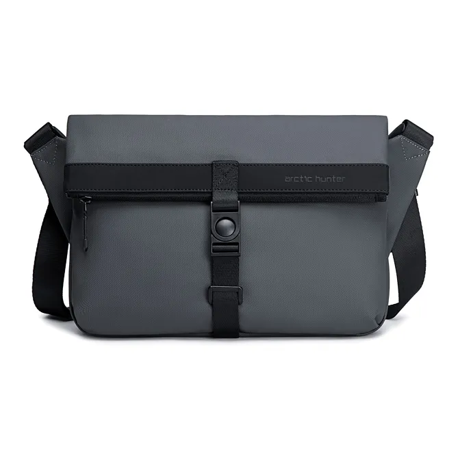 ARCTIC HUNTER Polyester Crossbody Bag Backpack Shoulder Bag Unisex Black/Gray-3