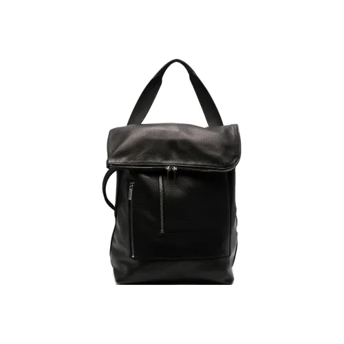 RICK OWENS/RO Cow Leather With Cotton Backpack Women's Black