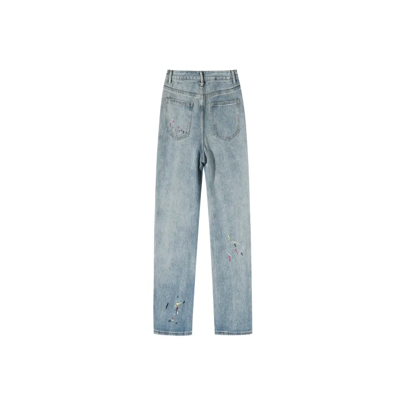 CPAURA Jeans Women's Vintage Blue-1