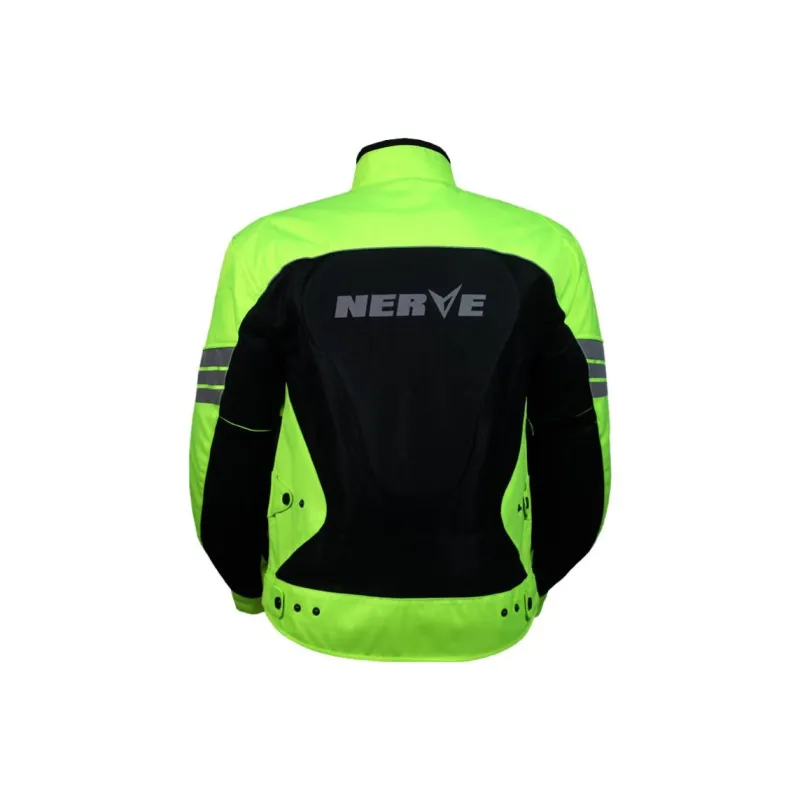 NERVE Biker Jacket Polyester Men's Beige Mesh Top-1