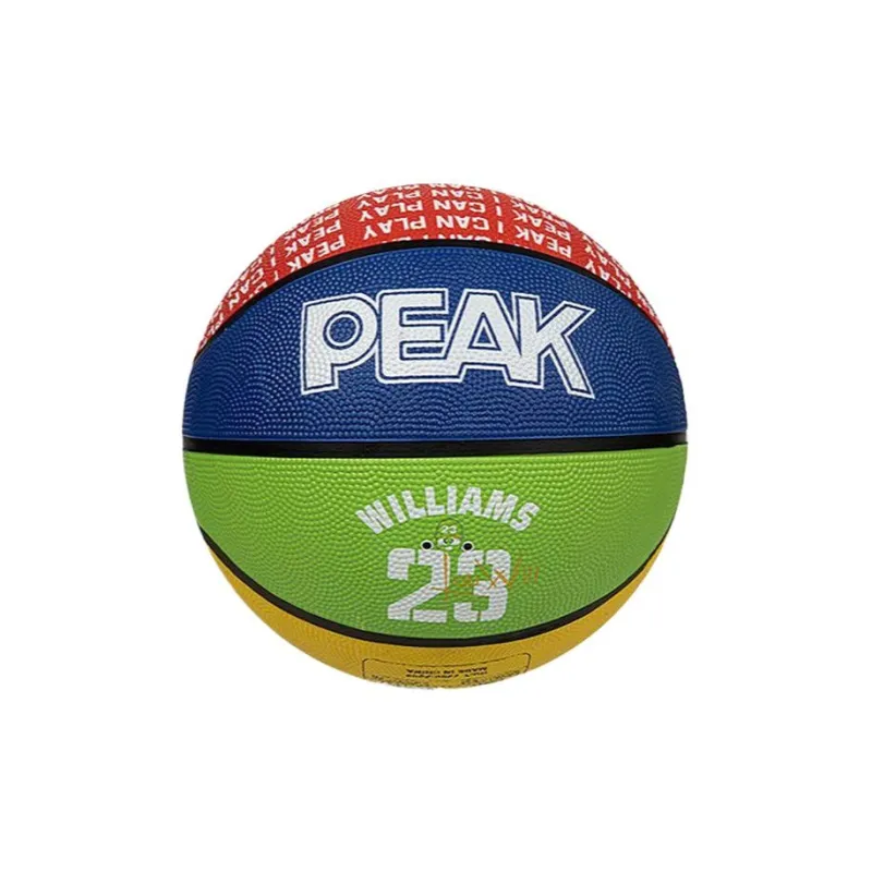 PEAK Rubber Basketball Red Yellow Blue Green Size 7 Training Unisex-0