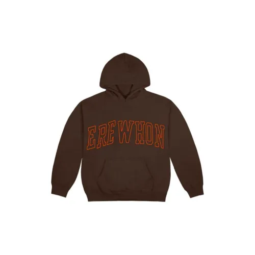 Cactus Plant Flea Market CPFM X Erewhon Co-branded Series Sweatshirts Unisex Coffee Brown