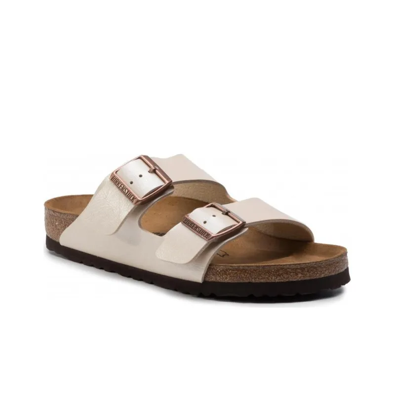 Birkenstock Arizona Slide Slippers 2.5cm Women's White-2