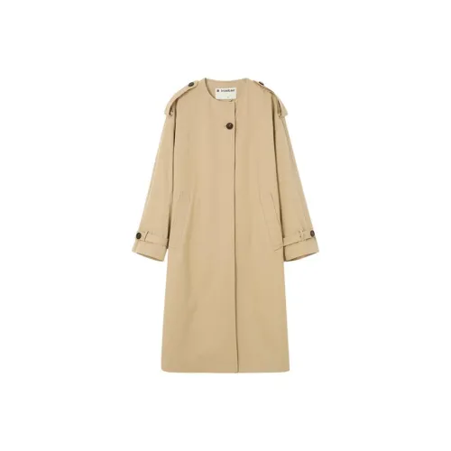 Broadcast Trench Coats Women's Dove Color