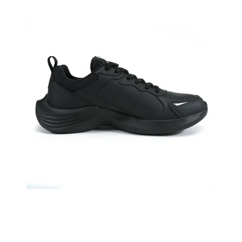 QIAODAN Breathable And Lightweight Low Top Casual Running Shoes Men's Black Orange-1