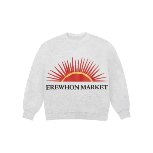 Cactus Plant Flea Market CPFM X Erewhon Co-branded Series Sweatshirts Unisex Gray