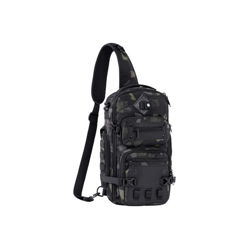 KONADCT Oxford Sling Bag, Shoulder Bag, Crossbody Bag Regular Unisex Black-5