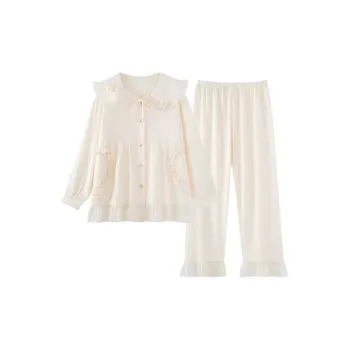 Xiang Ning Pai Pajama Set Women's Moon White