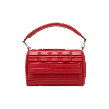 DIESEL Cow Leather Handbag, Shoulder Bag Regular Women's Red