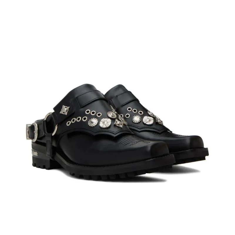 TOGA VIRILIS Studded 40mm Leather Loafers-2