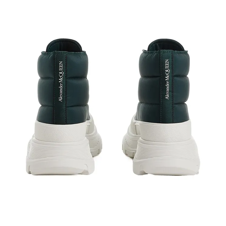 Alexander McQueen Tread Slick Short Casual Shoes Women's White Green-4