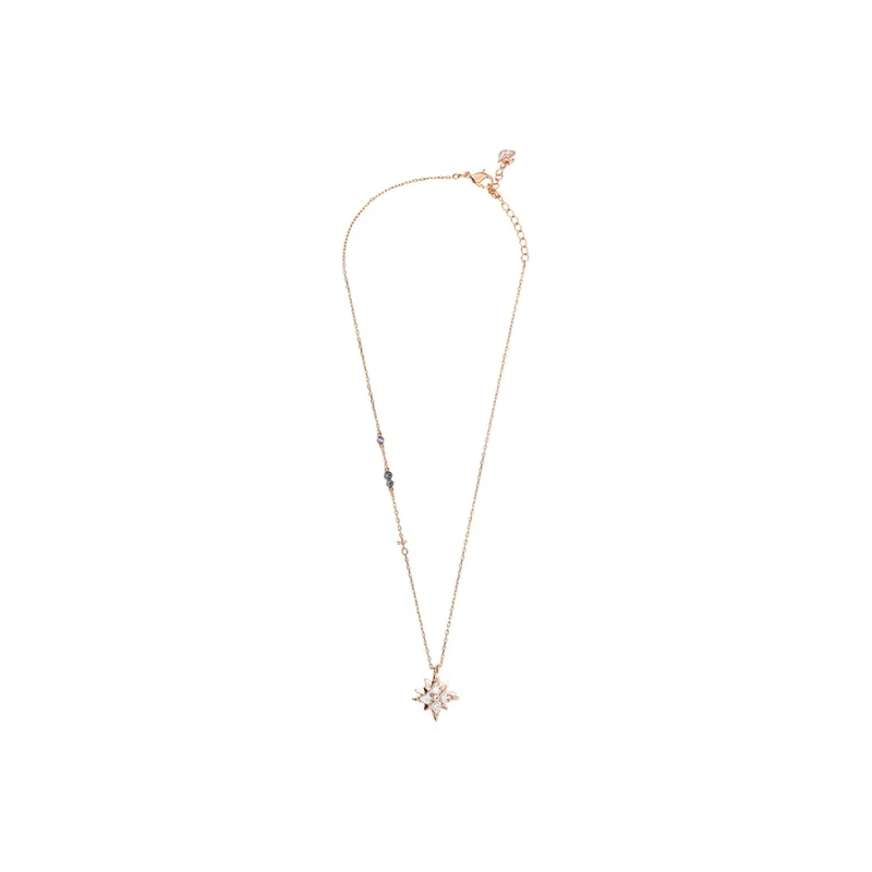 Swarovski Artificial Crystal Necklaces Women's Rose Gold Tone Plated-2