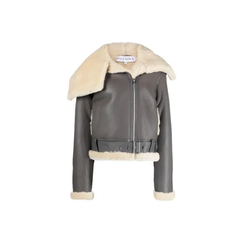 JW Anderson Leather Jackets Women's Gray