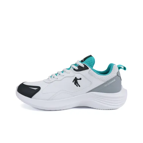 QIAODAN Running Shoes Men Low-Top Jordan White/Blue/Green