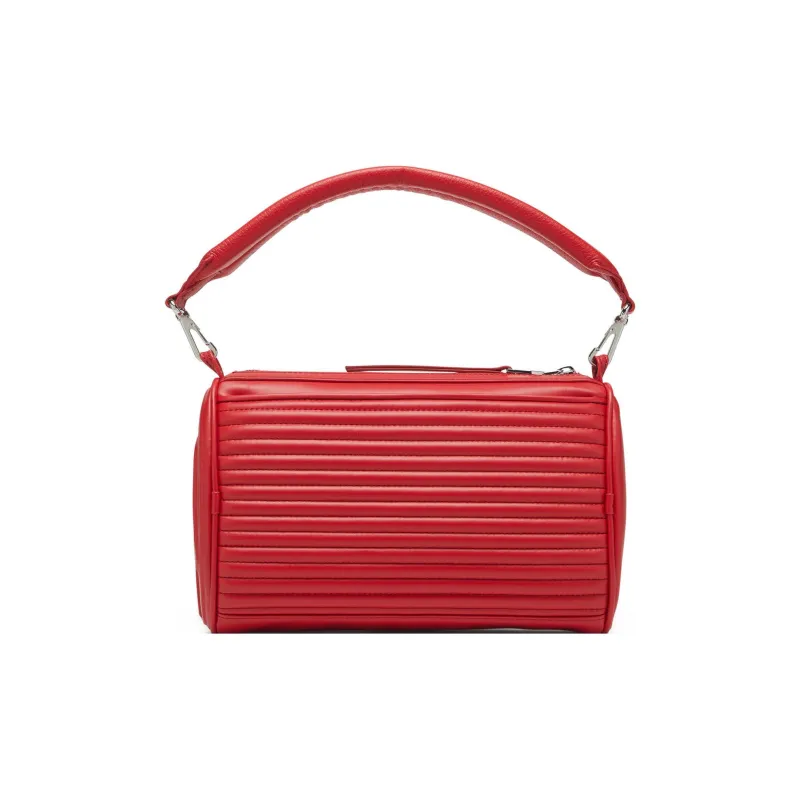 DIESEL Cow Leather Handbag, Shoulder Bag Regular Women's Red-3
