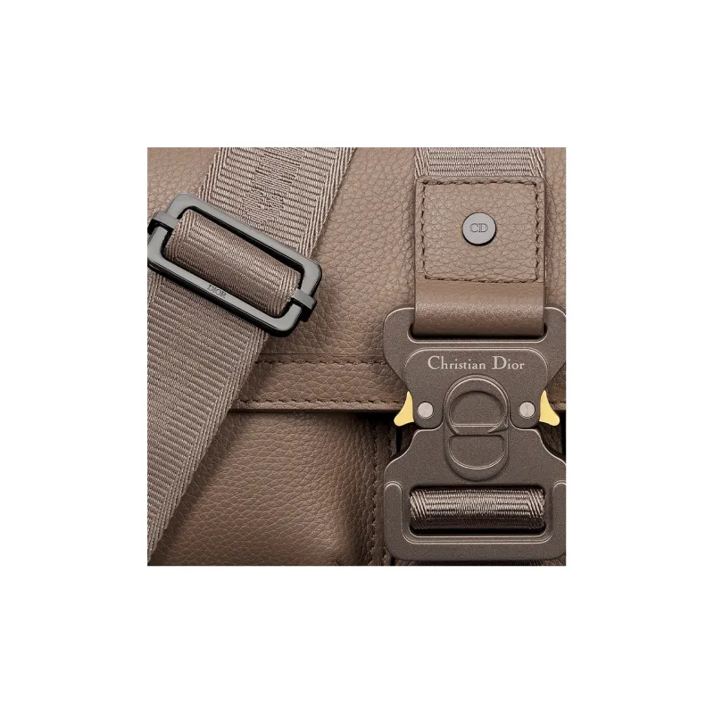 DIOR Hit The Road Grained Calfskin Shoulder Bag, Crossbody Bag Regular Men's Khaki-5