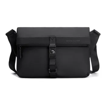 ARCTIC HUNTER Polyester Crossbody Bag Backpack Shoulder Bag Unisex Black/Gray