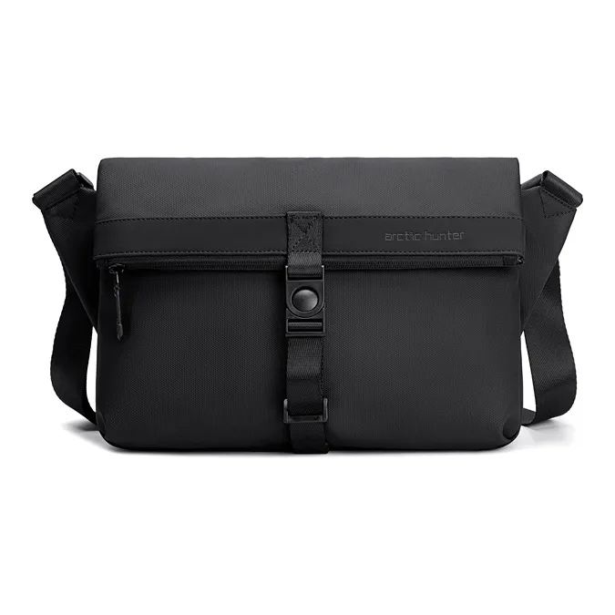 ARCTIC HUNTER Polyester Crossbody Bag Backpack Shoulder Bag Unisex Black/Gray-0