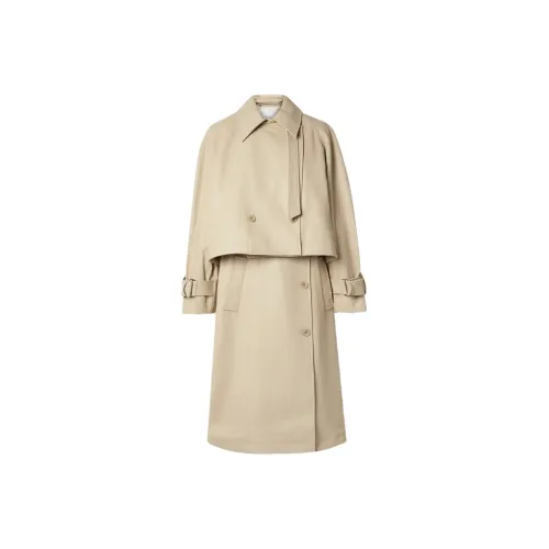 TIBI Trench Coats Women's Light Brown