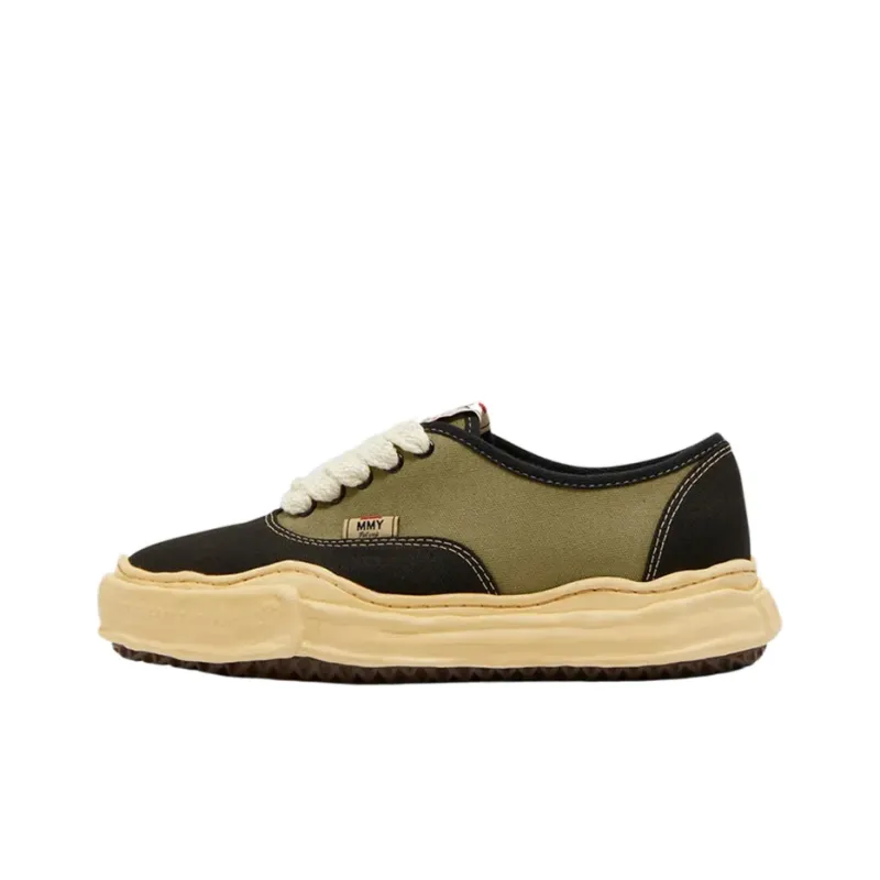 MIHARA YASUHIRO Baker Abrasion-Resistant Low-Top Skateboard Shoes Unisex Green-0