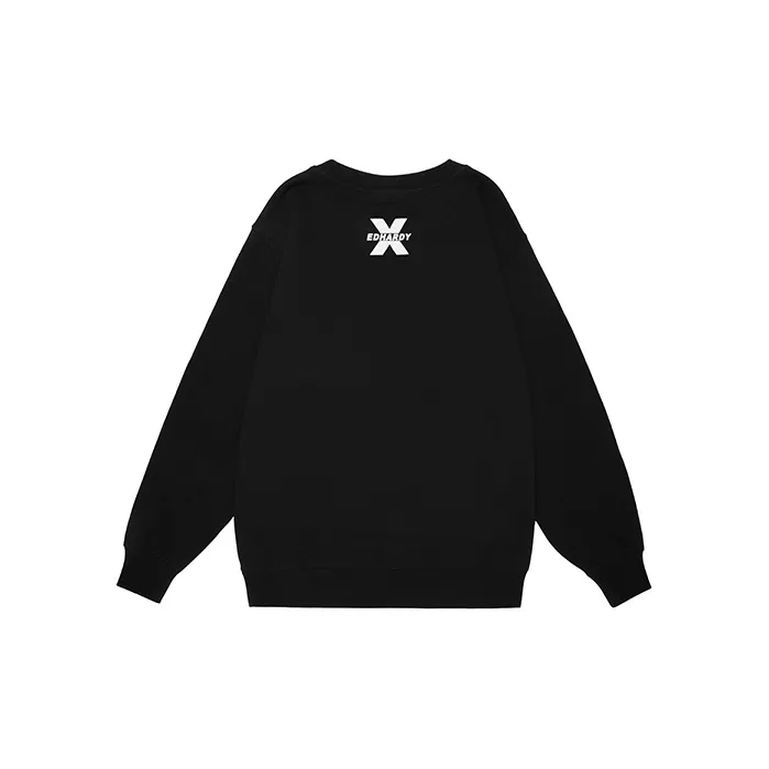 ED HARDY X Sweatshirts Unisex Black-1