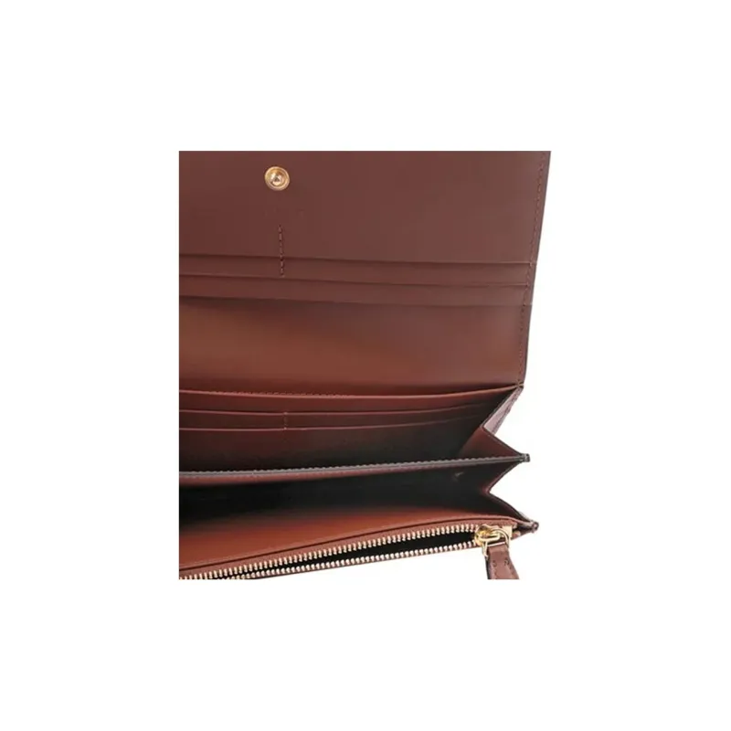 Burberry Cow Leather Wallet Unisex Caramel-5