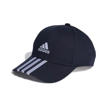 adidas 3 Stripes Cotton Twill Baseball Cap Men's Blue