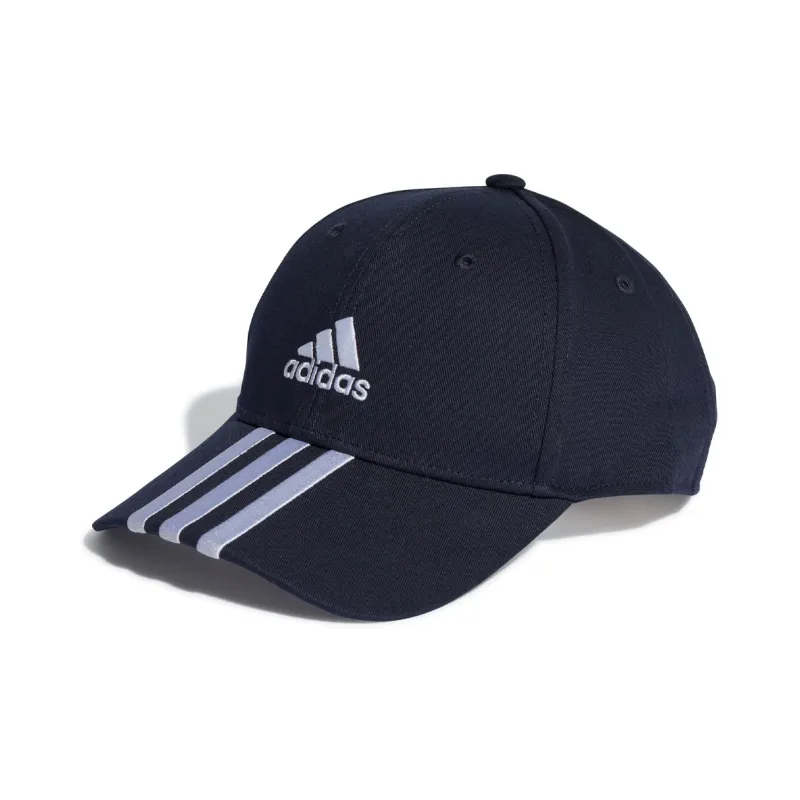 adidas 3-Stripes Cotton Twill Baseball Cap Men's Blue-0