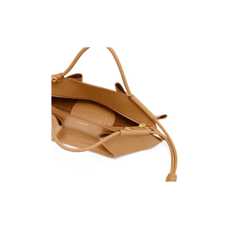 LOEWE Bright Nappa Cow Leather Dumpling Bag, Shoulder Bag, Crossbody Bag, Handbag Trumpets Women's Oak-6