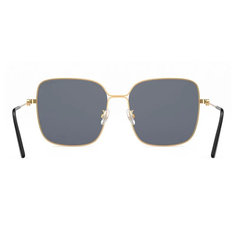 PARZIN Square Sunglasses Women's Metal Thin Frame Multicolor Lens Elegance Elegant-9