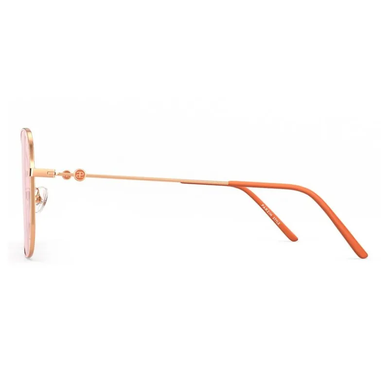 PARZIN Square Sunglasses Women's Metal Thin Frame Multicolor Lens Elegance Elegant-2