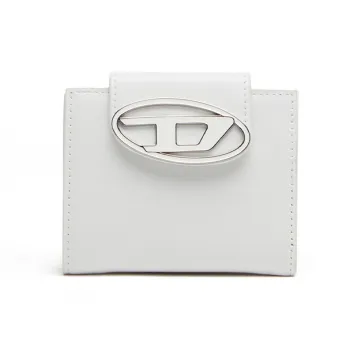 DIESEL Cow Leather Wallet Regular Women's White