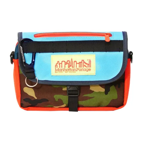 Manhattan Portage Shoulder Bags Camouflage Blue