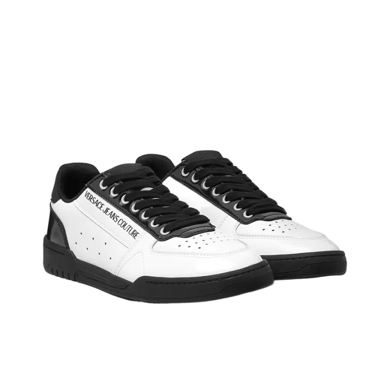 VERSACE JEANS Couture Low Top Skateboard Shoes Men's White Black-2