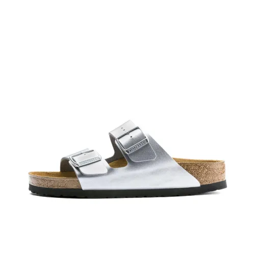 Birkenstock Arizona Birko Flor 'Silver' Women's