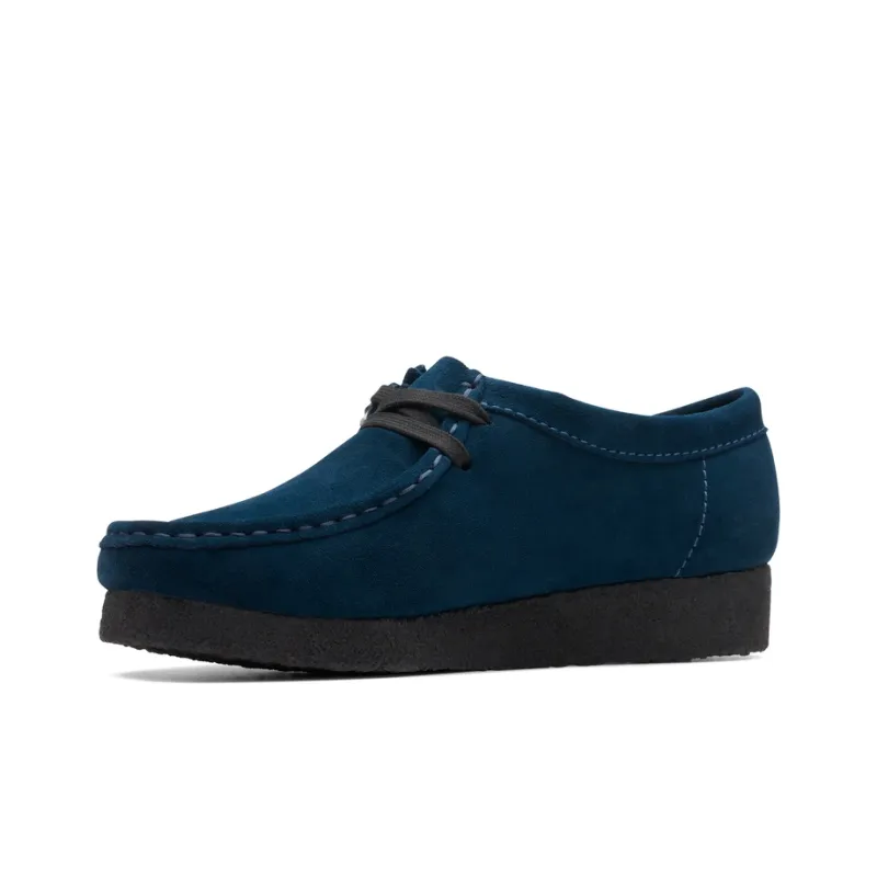 Clarks Originals WALLABEE Low Top Casual Shoes Women's Blue-1