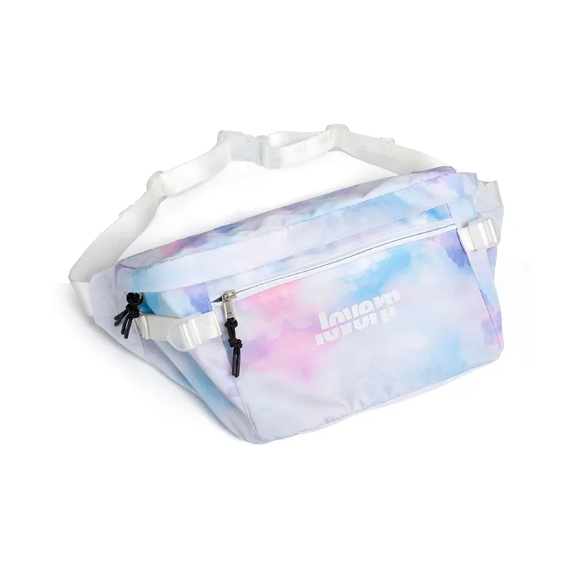 LOVERPUSS Polyester Crossbody Bag Sling Bag Fanny Pack Regular Unisex Dazzling Color White-1